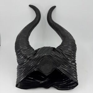 Maleficent Horns Full Headpiece Rubber Horns 15" Cosplay Costume Great Quality